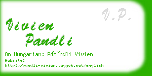 vivien pandli business card